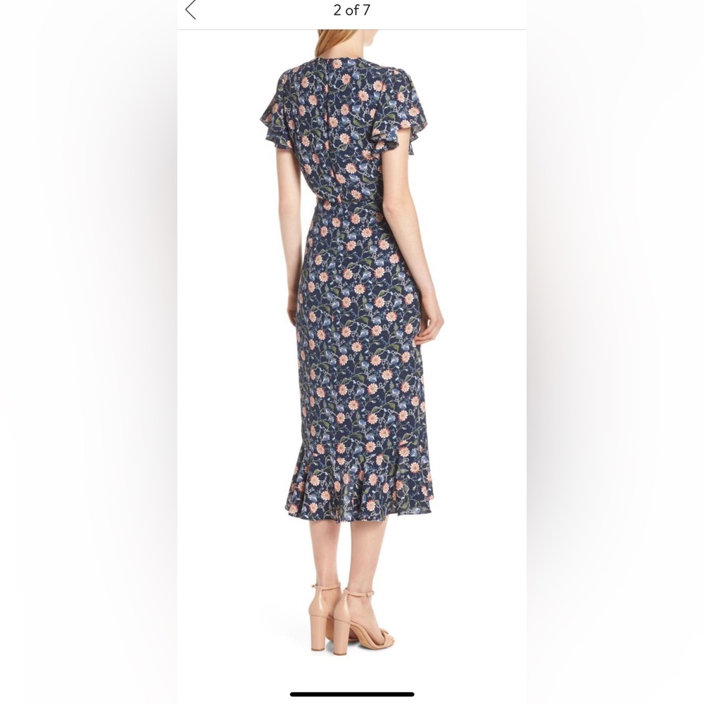 Chelsea28 Ruched Floral High/Low Dress - Picture 2 of 5